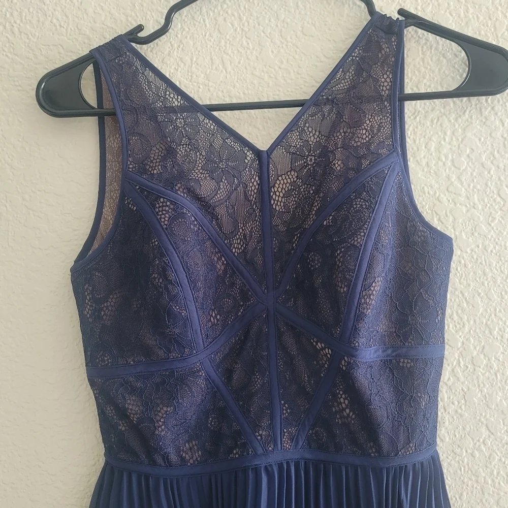 BCBG Paris NWT size 0 Lily Blue Night Dress - Picture 3 of 9